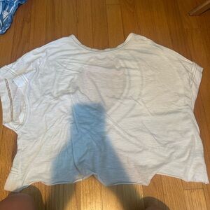 Casual White Cropped T-Shirt